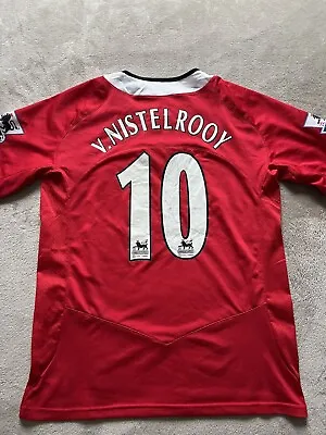 Ruud Van Nistelrooy #10/Manchester United - Vintage Soccer Nike 2004/05 Home Kit • $90