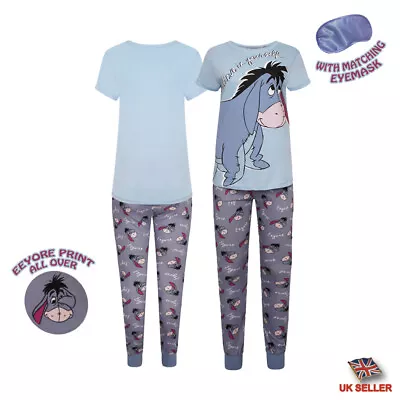 I-Smalls Ladies Eeyore Pyjamas Official Winnie The Pooh Disney Nightwear • £14.99