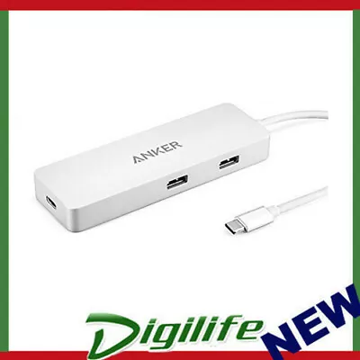 $85 • Buy Anker Premium Usb-c Hub, Power Delivery Port With Gigabit Ethernet, Silver