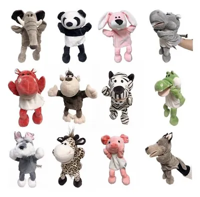 Animal Wildlife Hand Puppet Super Soft Plush Puppets Kid Children Toy UK STOCK • £6.99