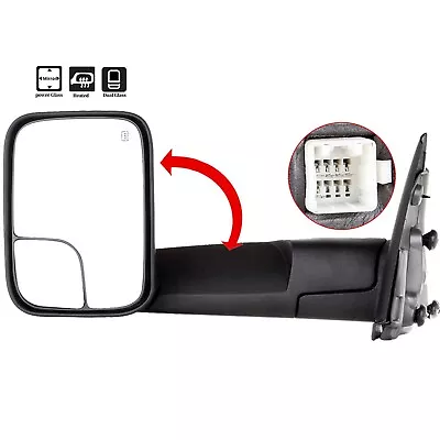 Driver Side Power Heated Tow Mirror For Dodge RAM 02-08 1500 /03-09 2500 3500 • $54.99