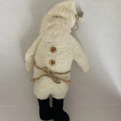 $15 • Buy Woof & Poof  17  Hanging Santa Claus Plush Doll Red Hood Buttons 2000