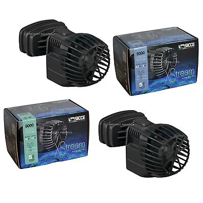 Sicce Xstream Pump Wave Maker Powerhead Marine Reef Aquarium 3500-8000 Lph • £42.95