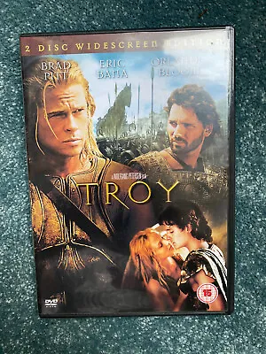 Troy 2004 2 Disc Widescreen Edition DVD Brad Pitt Eric Bana Orlando Bloom • £3