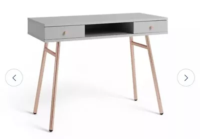 Habitat Valence Office Desk - Rose Gold922/0159 • £40