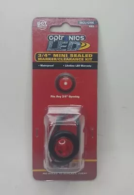 Optronics MCL12 Series 3/4  Red Round Grommet Mount LED Clearance Marker Light • $9