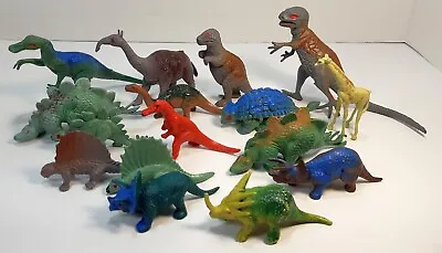 $24.99 • Buy Vintage Cereal Premiums Toy Lot Of 16 Dinosaurs Made In Hong Kong T-Rex