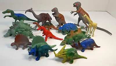 $24.99 • Buy Vintage Cereal Premiums Toy Lot Of 16 Dinosaurs Made In Hong Kong T-Rex
