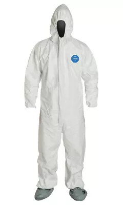 Dupont TY122S Disposable White Tyvek Coverall Suit (Sizes M-4XL) • $10.50