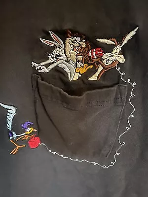 Looney Tunes Embroidered Shirt Large • $8