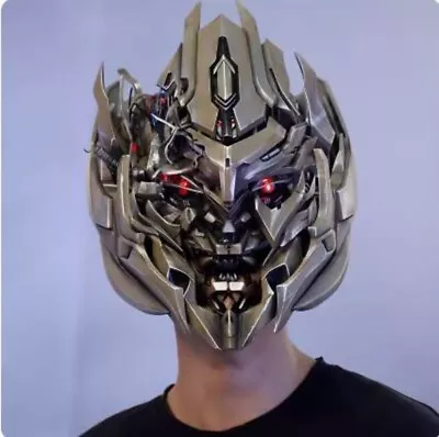 Wearable Megatron Helmet English Voice-controlled 1/1 With/LED Eye / Birthday  • $531