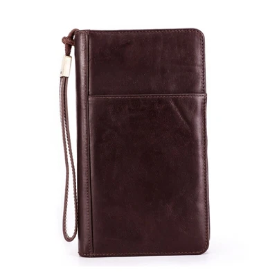 $57.84 • Buy RFID Blocking Zipper Wallet Credit Card Holder For Men Passport Organizer Pouch