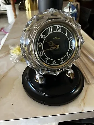 Vtg Majak Art Deco Look Mantel Clock  U. S. S.r. 11 Jewels • $87.50