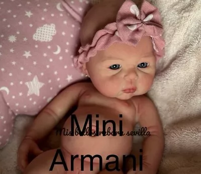 Mini Silicone Baby Full Body Girl Armani Painted 13.5 Inches 1 In Stock 3lbs • $499