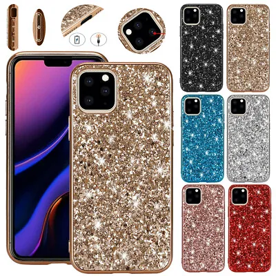 For IPhone 15 Pro Max XR XS 7 8 Plus Shockproof Glitter Soft Rubber Case Cover • $16.09