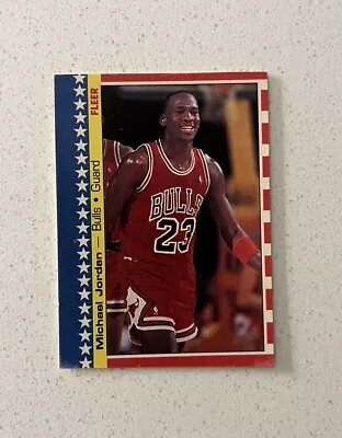 1987-88 Fleer Basketball Sticker #2 Michael Jordan Chicago Bulls • $20.97