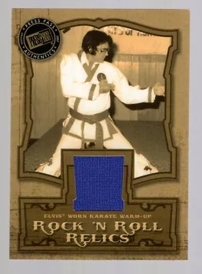 Elvis Presley 2007 Press Pass The Music *worn Karate Warm-up* Relic Card • $39.99