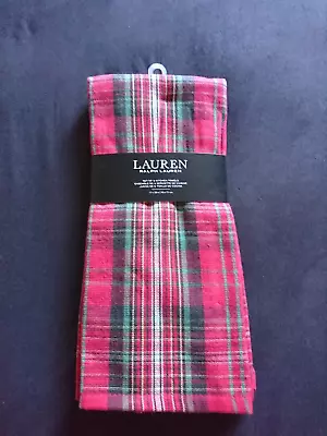 Lauren Ralph Lauren Set 2 Tartan Check Kitchen/tea Towels B.n • £12.99