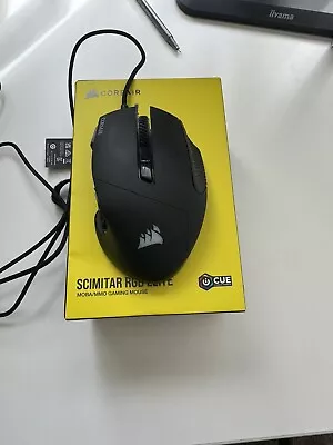 Corsair Scimitar Elite RGB Optical Gaming Mouse - Black. Barely Used. • £30