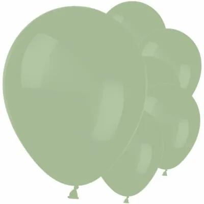 £5.89 • Buy Eucalyptus Green Latex Balloons Birthday Party Arch Decorations X 10