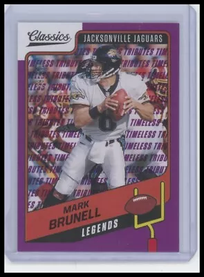 Mark Brunell 2021 Panini Classics #150 Timeless Tributes Purple /50 Jaguars • $3.50