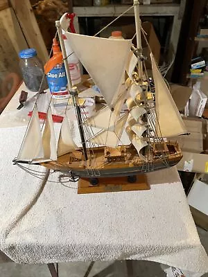 Wooden Sailing Ship Model • $51