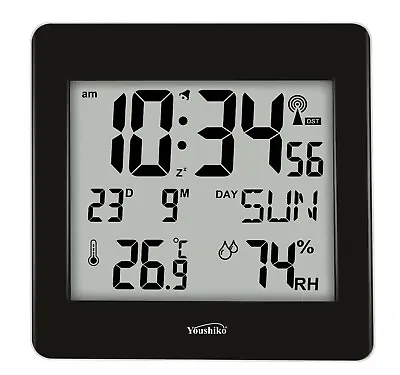 Jumbo LCD Radio Controlled MSF Digital Wall Clock ( UK & Ireland Version ) • £34.99