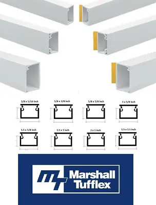 Marshall Tufflex Mini Trunking Imperial TV Cable Tidy Management PVC Cover Hide • £2.99