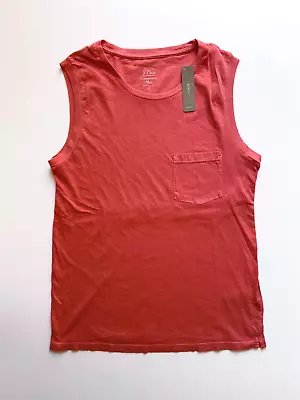J Crew Womens Pocket Tank (NWT) Grapefruit Garment Dyed UP TO 62% OFF MSRP • $14.99