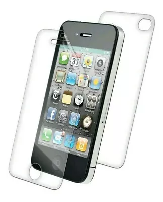 IPhone 4/ 4S Front & Back LCD UV Screen Protectors With Cloth • £1.50