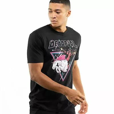 £13.99 • Buy Official Marvel Mens Deadpool Unicorn T-shirt Black S - XXL