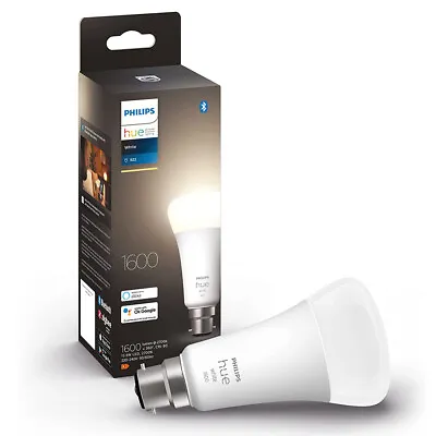 $53 • Buy Philips Hue 1600LM White Home 15.5W A67 B22 Light Bulb/Globe W /Bluetooth