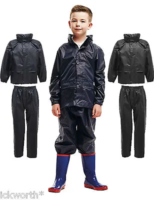 £12.49 • Buy Kids Regatta Waterproof Jacket & Trousers Suit Rainsuit Boys Girls Childrens