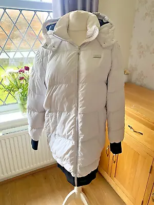 KARL LAGERFELD DOWN PUFFER PADDED COAT JACKET SIZE L Fit Size S M L • £20