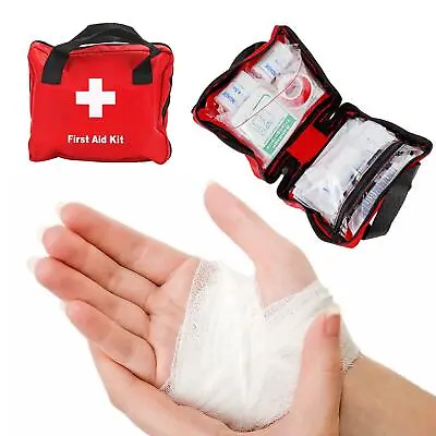 £8.95 • Buy 90 Piece First Aid Kit Bag Medical Emergency Kit. Travel Home Car Taxi Workplace