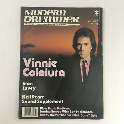 Modern Drummer Magazine May 1987 Vinnie Colaiuta & Stan Levey & Neil Peart VG • $45