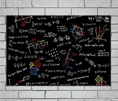144184 Mathematics Equations Scienc Wall Print Poster • $13.95