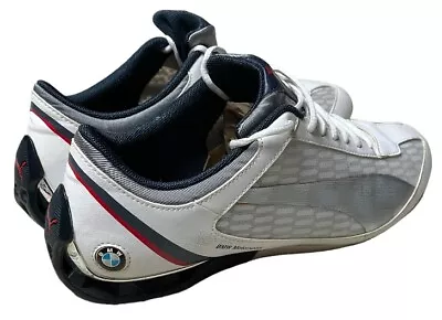 Puma Bmw Motorsports Power Cat White Sneakers Men Sz 9 See Desc • $49.99