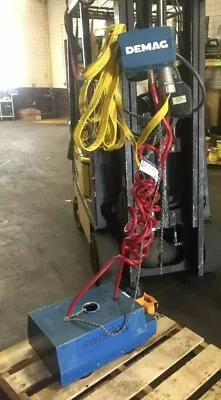 $1150 • Buy Demag Swiss Log Vacuum Hoist Setup DKM 1-125 K V2 F4 275lbs Hoist Hand Control