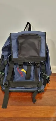 $29.99 • Buy Puma Backpack 1995 Vintage Rucksack Navy Dark Blue Bag 90’s Retro RARE