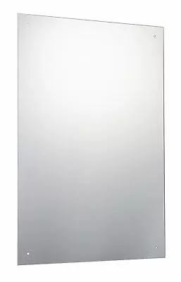 60 X 90cm Frameless Bathroom Mirror Pre Drilled Holes & Wall Hanging Fixings • £29.90