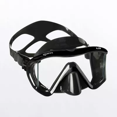 Open Box Mares I3 Black/Black Dive Mask - High-Quality Scuba Diving Gear • $73.56