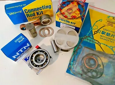 Yamaha YZ250F 2001-2002 Engine Rebuild Kit Con Rod Mains Piston Gaskets Seals • $388.18