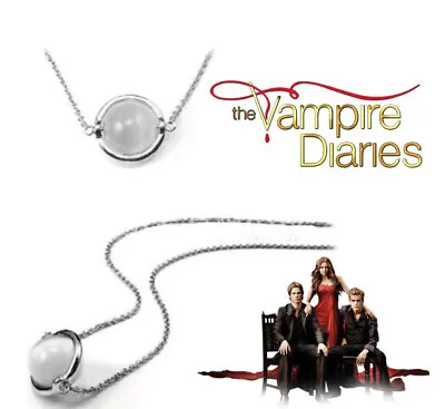 The Vampire Diaries Silver ‘Spinning Pearl’ Chain/Necklace & Pedant Set  • £7.95