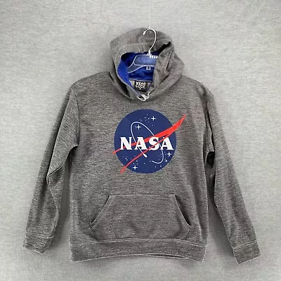 Wear Code Shirt Mens Medium NASA Graphic Hoodie Gray Space Galaxy Rockets • £15.43