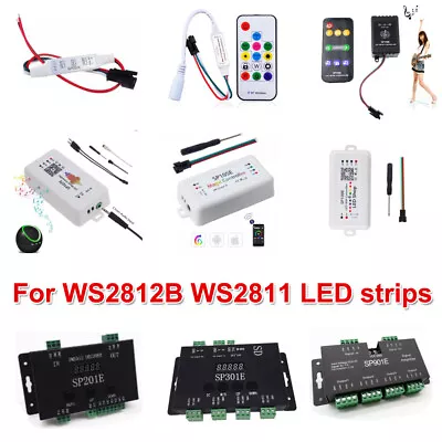 WS2812B WS2811 SK6812 LED Music Pixel Controller Addressable Wireless RF Control • $10.99