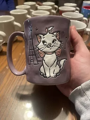 Disney The Aristocats Marie & Eiffel Tower Purple 15 Oz Ceramic Mug NWT! • $10