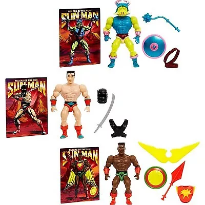 Masters Of The Universe Sun-Man And The Rulers Of The Sun Action Figure 3pk • $19.99