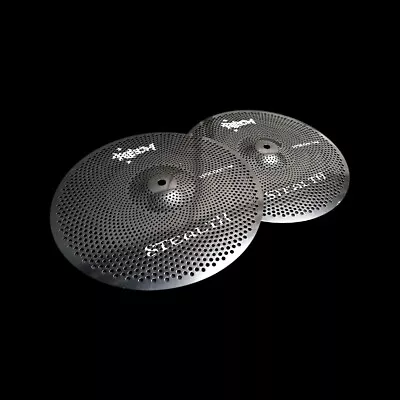 Low Volume Cymbals Rech Stealth 13'' Hi Hat Cymbals Black • $139