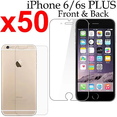X50 Soft PET Film Screen Protector For Apple Iphone 6 6s PLUS Front And Back • $59.99
